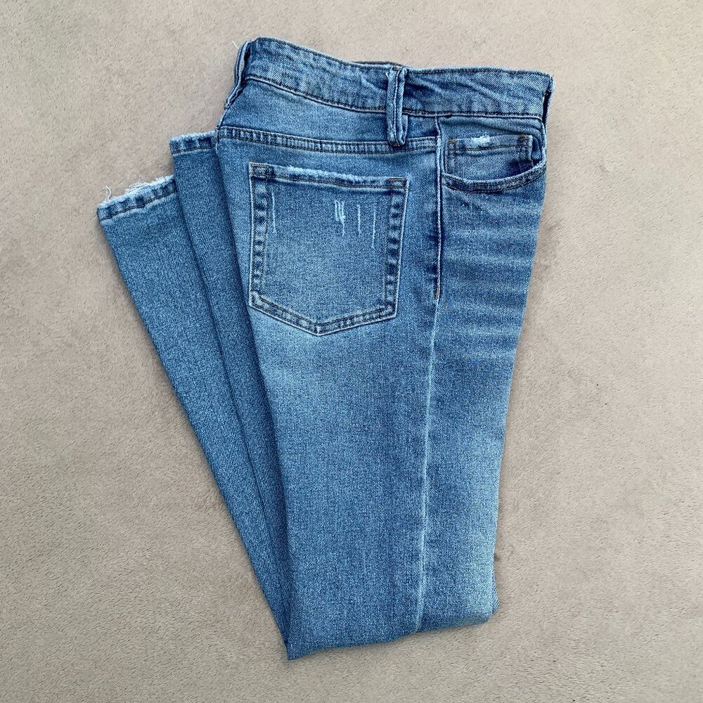 Forever 21 Kids Mid Rise Flare Jeans Sz 13-14 - Picture 4 of 16